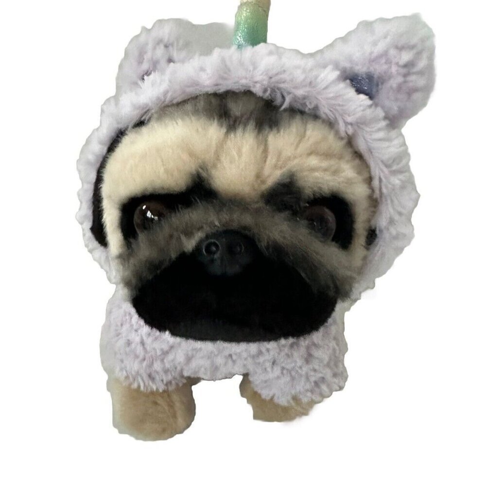 Gund Doug the Pug Dog Purple Unicorn Hoodie Llamacorn‎ Llama Musical